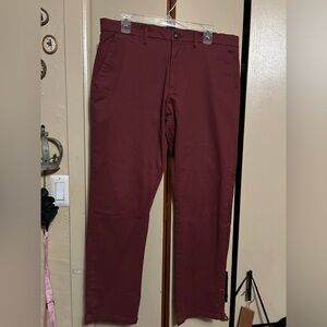 Men's Burgundy Across the Pond Chinos